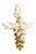 Vintage Floral Wall Lamp from Hans Kögl, 1970s For Sale
