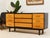 Mid 20th Century Mid 20th Century Black and Mahogany Mid-Century Nine Drawer Dresser For Sale - Image 5 of 11