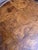 Brown Late 20th Century Mid-Century Brass & Patch Burl Wood Top Oval Table For Sale - Image 8 of 12