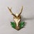 Rustic European Great Black Forest Red Deer Trophy on Carved Plaque - Germany 1951 For Sale - Image 3 of 6