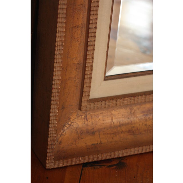 American Mid 20th Century Gold Leaf Floor Mirror For Sale - Image 3 of 11