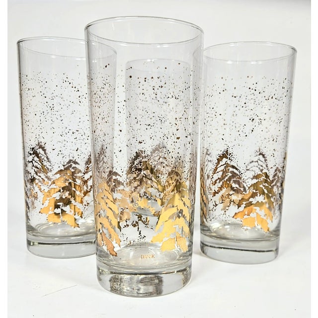Gold Christmas Dansk Tumblers- Set of Four For Sale - Image 12 of 14