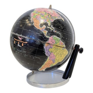 Starlight Globe on Chrome Ring Base by Replogle , Circa 1961–1964 For Sale