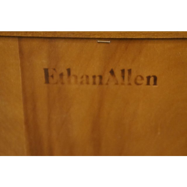 Ethan Allen Heirloom Nutmeg Maple 27" Open Cabinet Accent End Table 10-9030 For Sale - Image 9 of 10