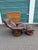 Mid-Century Modern Vintage Ekornes Stressless Brown Leather Recliner and Ottoman Norway For Sale - Image 3 of 17