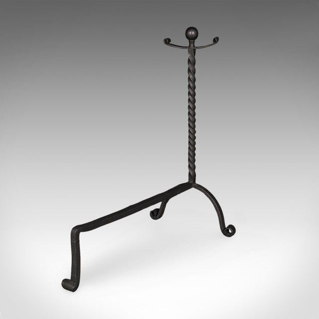 Large Pair of Antique Fireplace Andirons, English, Fire Dog, Victorian, c.1860 For Sale - Image 6 of 9