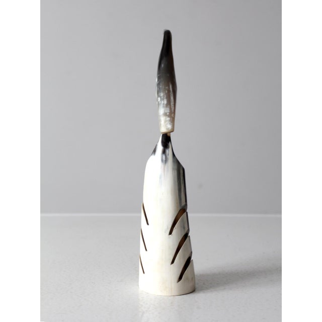 Vintage Polished Bird Sculpture For Sale - Image 4 of 11