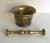 Indian 19th Century Solid Brass Mortar and Pestle Set For Sale - Image 3 of 8