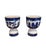 Ceramic Vintage Blue Willow Chinoiserie Double Egg Cups - a Pair For Sale - Image 7 of 8