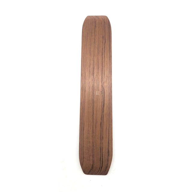 1960s Danish Teak Wood Vide Poche Tray For Sale - Image 9 of 10