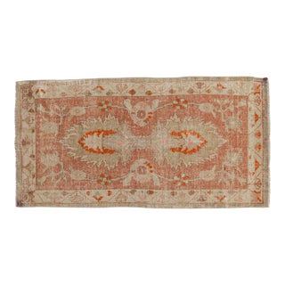 Vintage Distressed Oushak Rug Runner - 2'6" X 4'11" For Sale