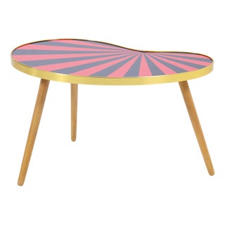 Mid-Century Kidney-Shaped Plant Side Table, 1960s For Sale