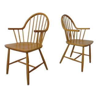 Oak Armchairs by Erik Ole Jørgensen for Tarm Stole Møbelfabrik, Denmark, 1960s, Set of 2 For Sale