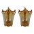 Italian Brass Finished Bronze Pocket Lantern Wall Sconces For Sale