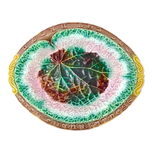 Antique Etruscan Majolica Bread Platter