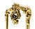 Mid 20th Century Vintage Heavy Cast Brass Wall Mirror — Rococo Revival / Hollywood Regency Style For Sale - Image 5 of 11