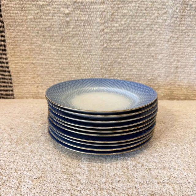 Traditional Bing & Grondahl Vintage Porcelain Lunch Plate For Sale - Image 3 of 3