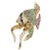 Metal Jean Vitau Diamond Color Stone Large Angel Fish Yellow Gold Brooch For Sale - Image 7 of 10