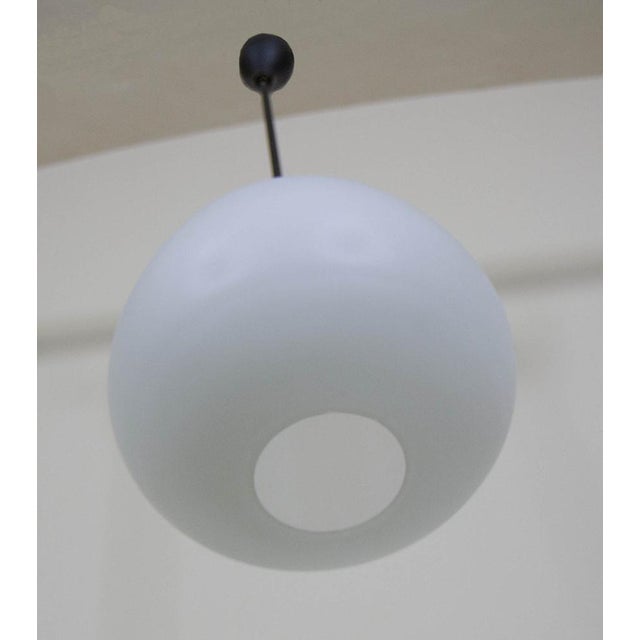 1960s Opaline Glass Pendant Lamp, 1960s For Sale - Image 5 of 8