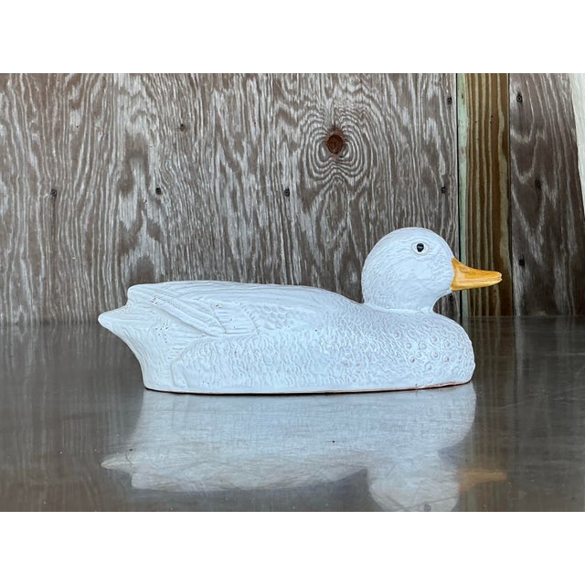 Vintage Mid-Century Modern Raymor Glazed Ceramic Duck For Sale - Image 12 of 12
