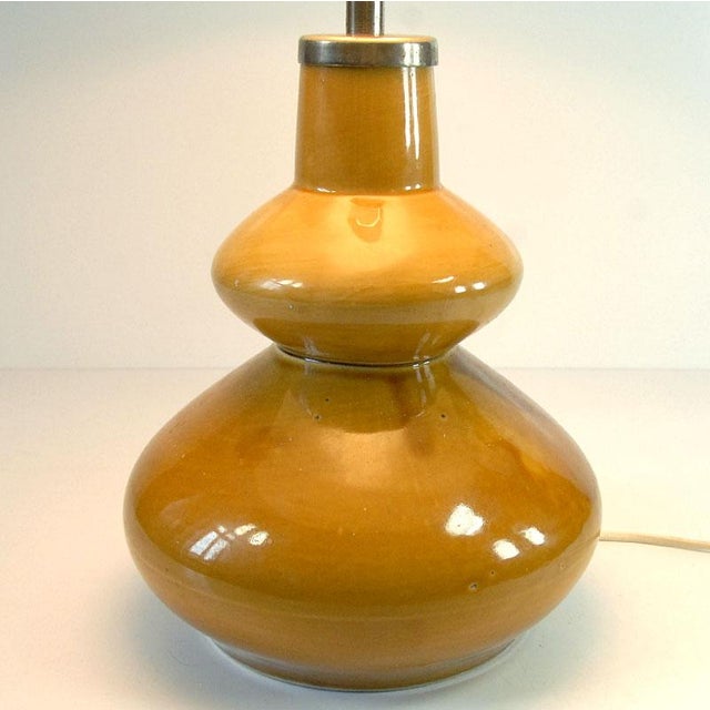 Mid-Century Ceramic Table Lamp from Polam Piła, 1970s For Sale - Image 6 of 12