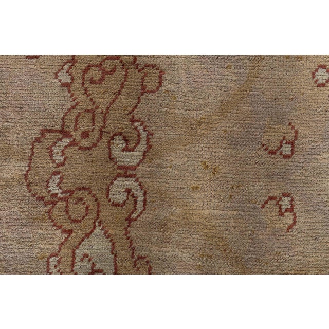Textile Doris Leslie Blau Antique Turkish Oushak Rug For Sale - Image 7 of 11