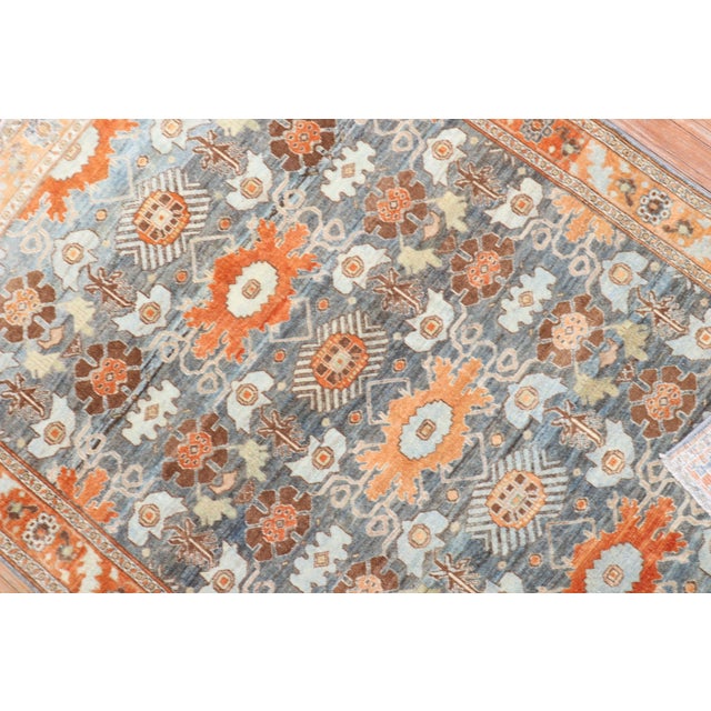 Early 20th Century Antique Persian Senneh Rug - 3'7" x 5'2" For Sale - Image 5 of 7
