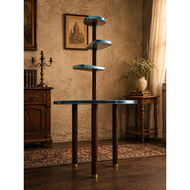 2000 - 2009 Mid Century Wooden Stand Multi Used For Sale - Image 5 of 6