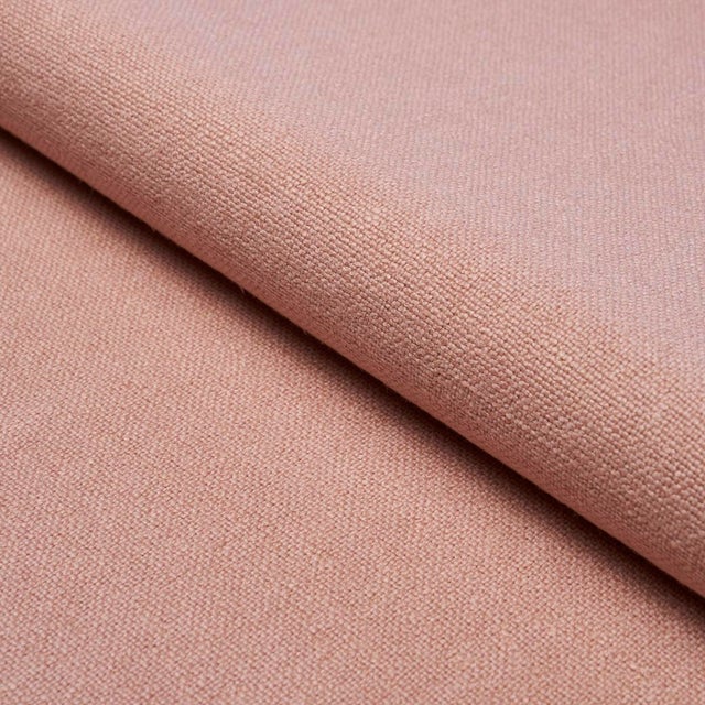SAMPLE - Schumacher Lars Rustic Linen Fabric In Blush For Sale