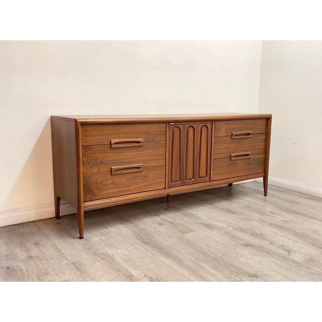 Brown Mid Century Modern Dresser For Sale - Image 8 of 12
