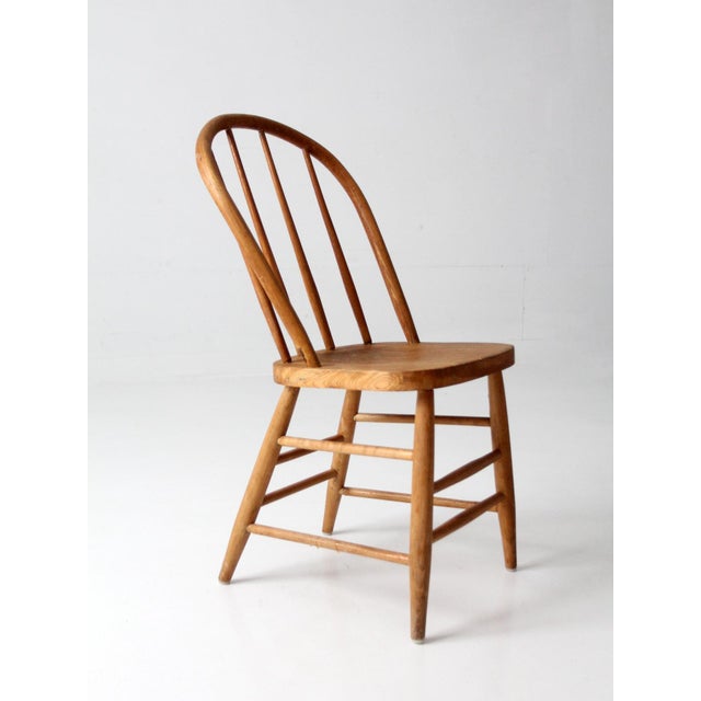 Antique Windsor Style Bow Back Dining Chair For Sale - Image 6 of 14