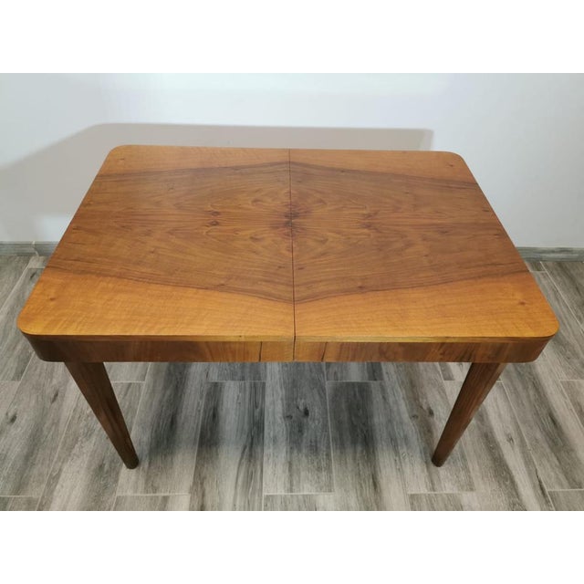 Brown Vintage Dining Table by Jindrich Halabala For Sale - Image 8 of 18