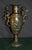Vintage Mixed Metal Vase French Style Urn With Figural Cherubs and Cranes For Sale - Image 16 of 17