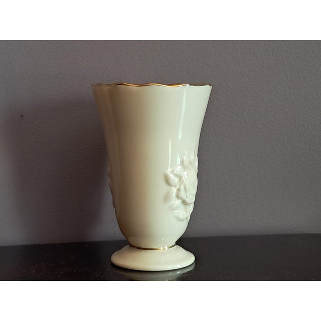 American 1950s Lenox Sculptured Rose Giftware Rosebud Collection Vase For Sale - Image 3 of 11