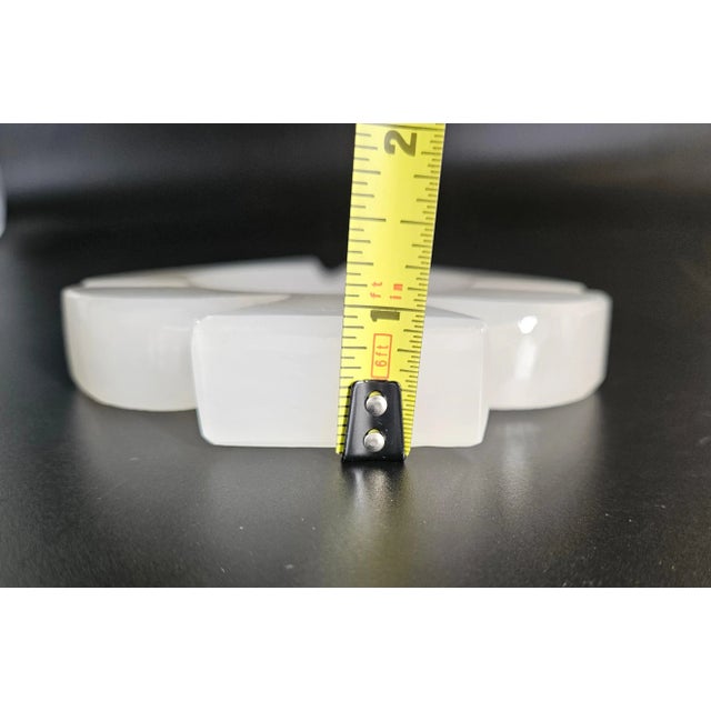 Vintage Alabaster Playing Card Symbol Spade Shaped Ashtray For Sale - Image 11 of 11