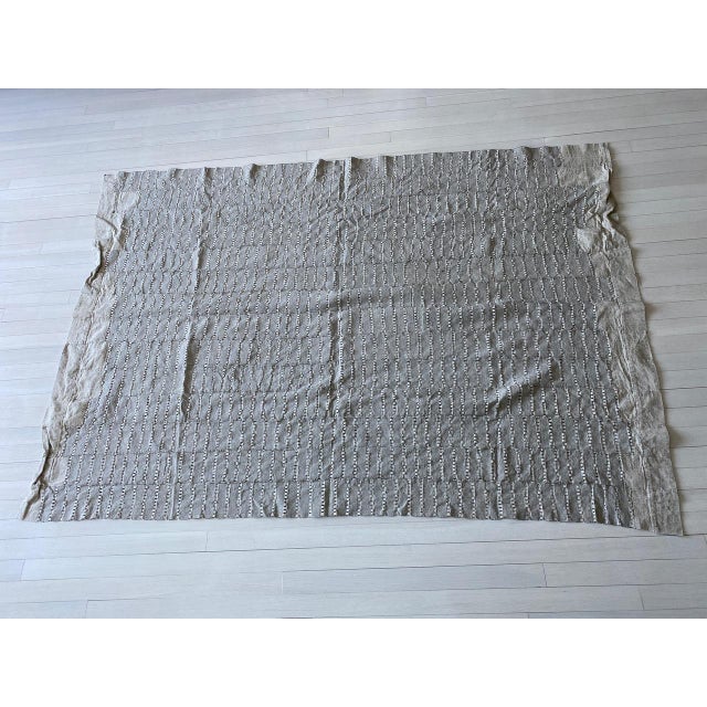 Vintage Linen and Cotton Textile For Sale - Image 4 of 18