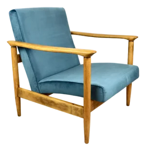 Blue Ocean GFM-142 Armchair attributed to Edmund Homa, 1970s