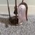 Sheffield Pullman Antique Tudor Rose Fireplace Andirons, Tools & Rack For Sale - Image 9 of 14