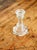 Glass Vintage Glass Candlestick Holder For Sale - Image 7 of 7