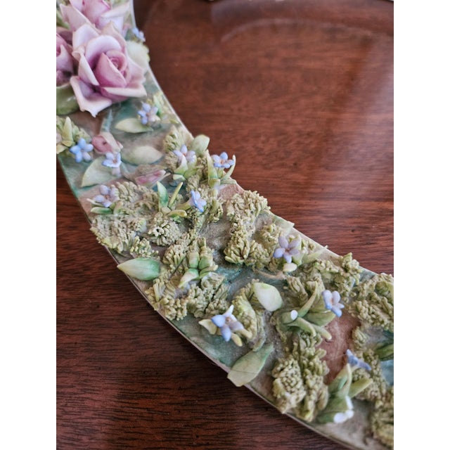 Vintage Capodimonte Floral Centerpiece - Centerpiece Enhancement For Sale - Image 15 of 16