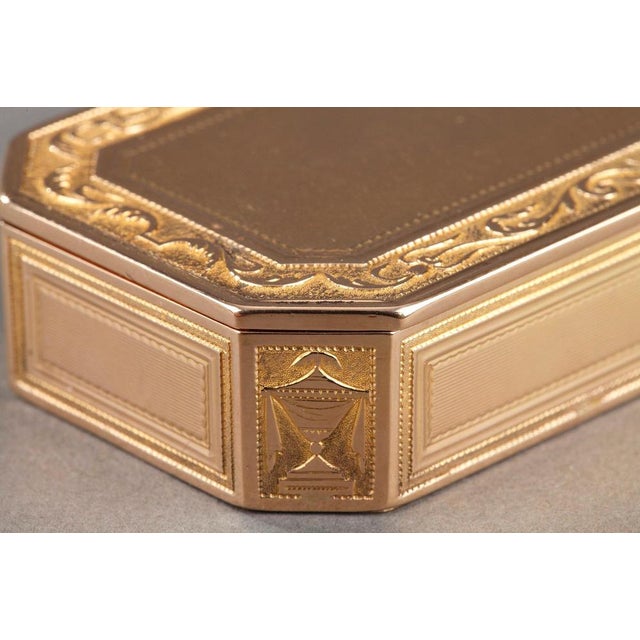 Gold Box with Cut Sides, 1790s For Sale - Image 6 of 12