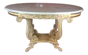 Italian Table With Marble Top