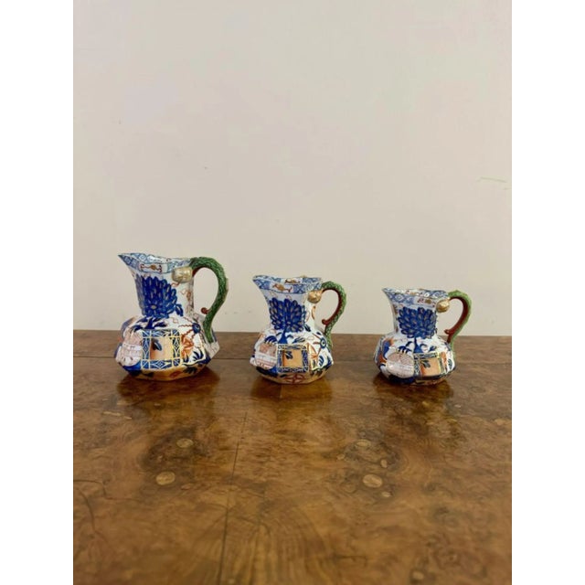 Antique Davenport Ironstone Octagonal Jugs, 1820, Set of 3 For Sale - Image 6 of 6