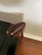 1950s Attributed Edmond J Spence Midcentury MCM Teak and Leather Stool Ottoman For Sale - Image 5 of 10