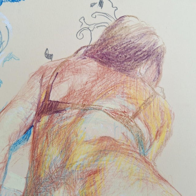 Leszek Zegalski, Nude, 2018, Mixed Media on Paper For Sale - Image 3 of 6