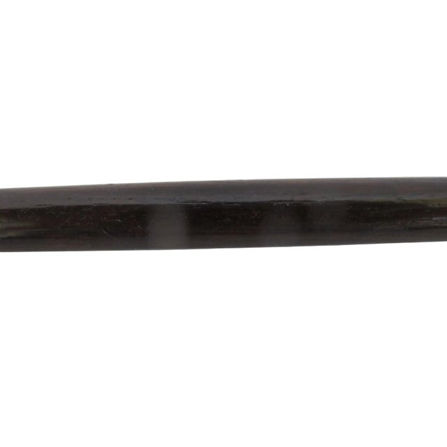 Wood Victorian Wood Floral Chased Gold Plated Knob Children's Walking Stick Cane For Sale - Image 7 of 8