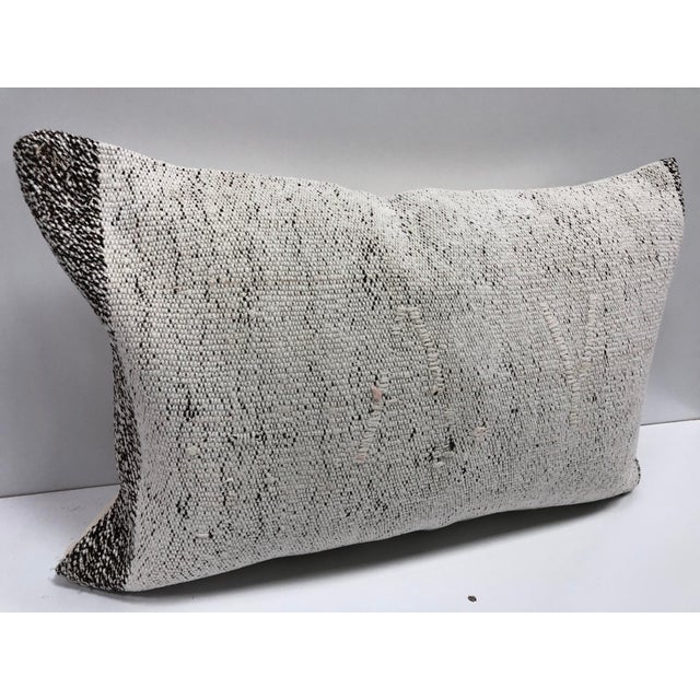 Primitive Traditional Turkish Antique Hand Woven Lumbar Pillow