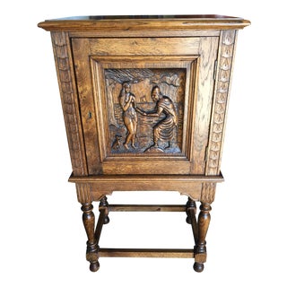 Gothic Revival Bar Cabinet For Sale