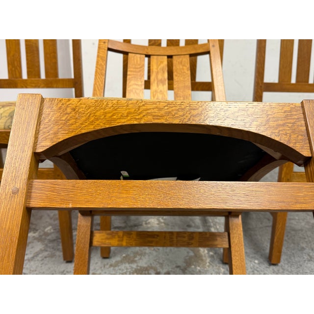 Stickley Furniture Ellis Side Chairs, Set of Four For Sale - Image 11 of 12
