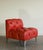 An exceptionally well-built armless slipper lounge chair (called the 'Eve' model) by J. Robert Scott, upholstered in...